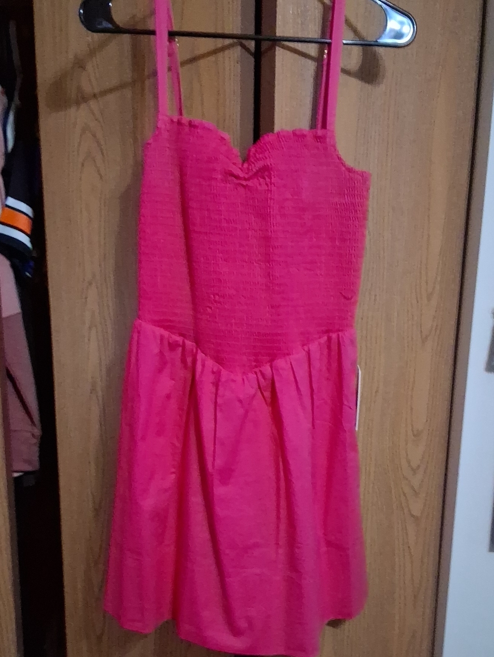 Show Me Your MuMu Dixie Mini Hot Pink Smocked Sundress New XL